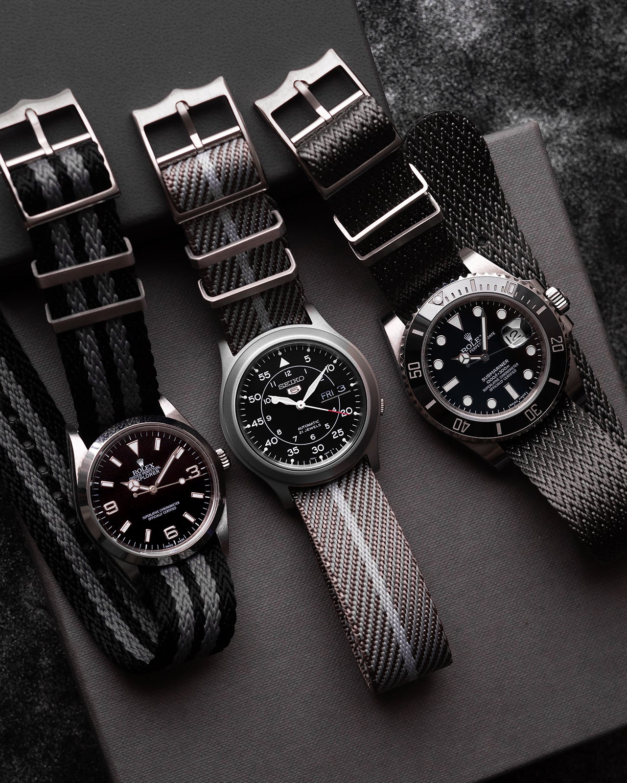 Blackbay Adjustable II - Grey Herringbone