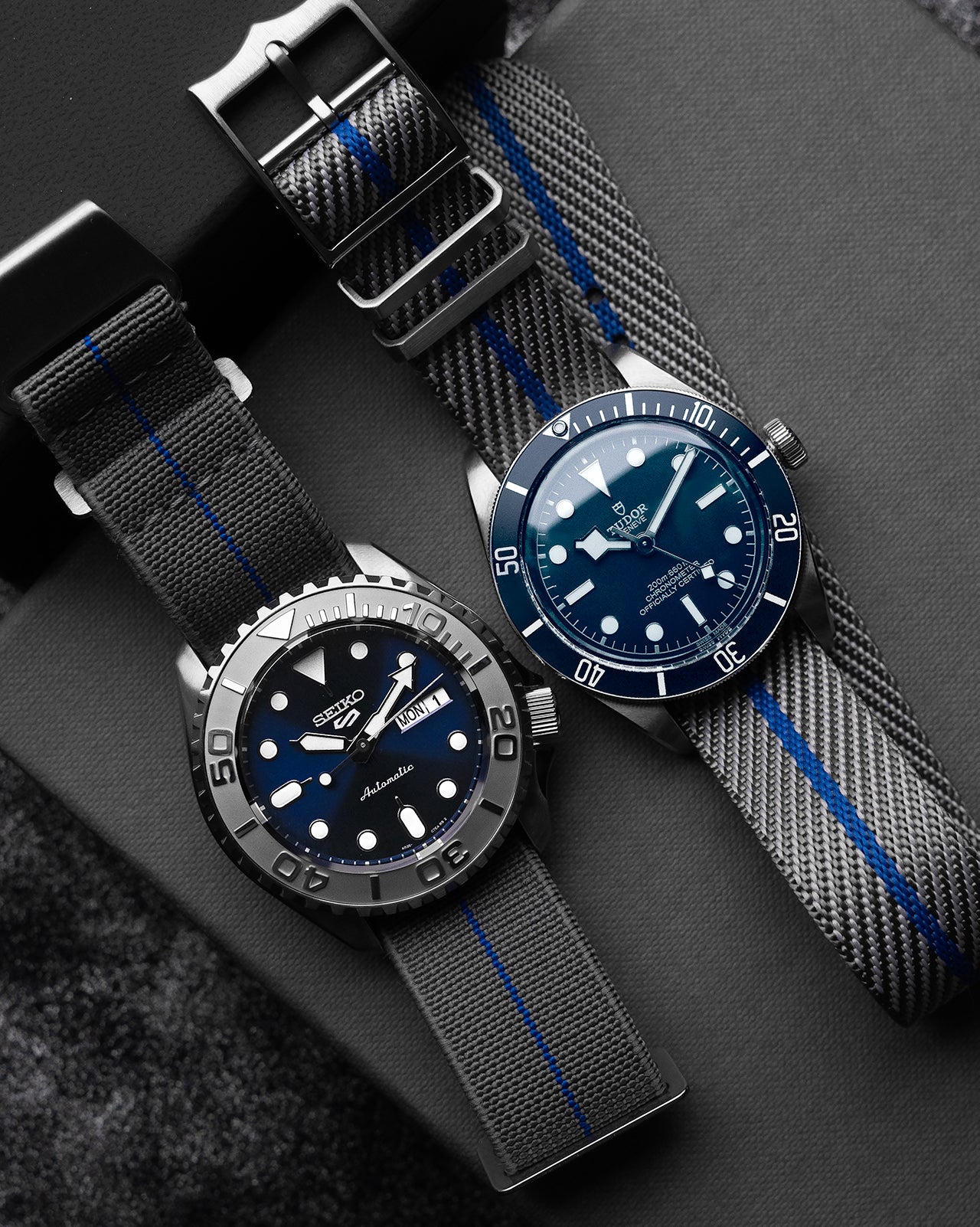 Blackbay Adjustable II - Grey with Blue Centerline