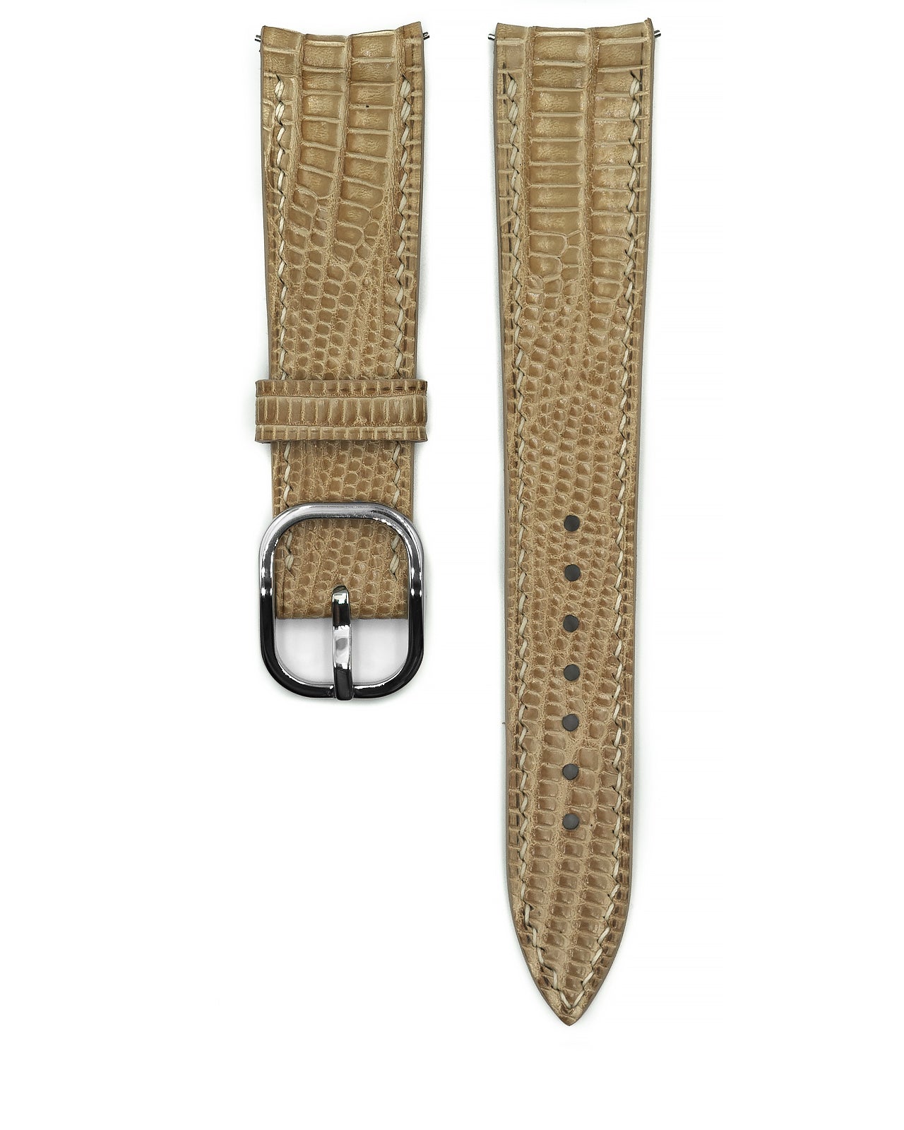 Lizard Leather Strap (Natural, Glazed)