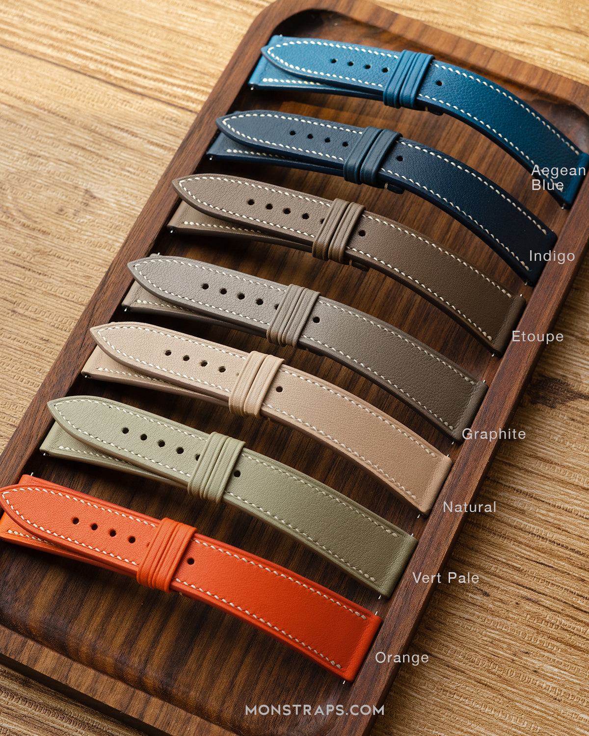 Swift Leather Strap (Aegean Blue)