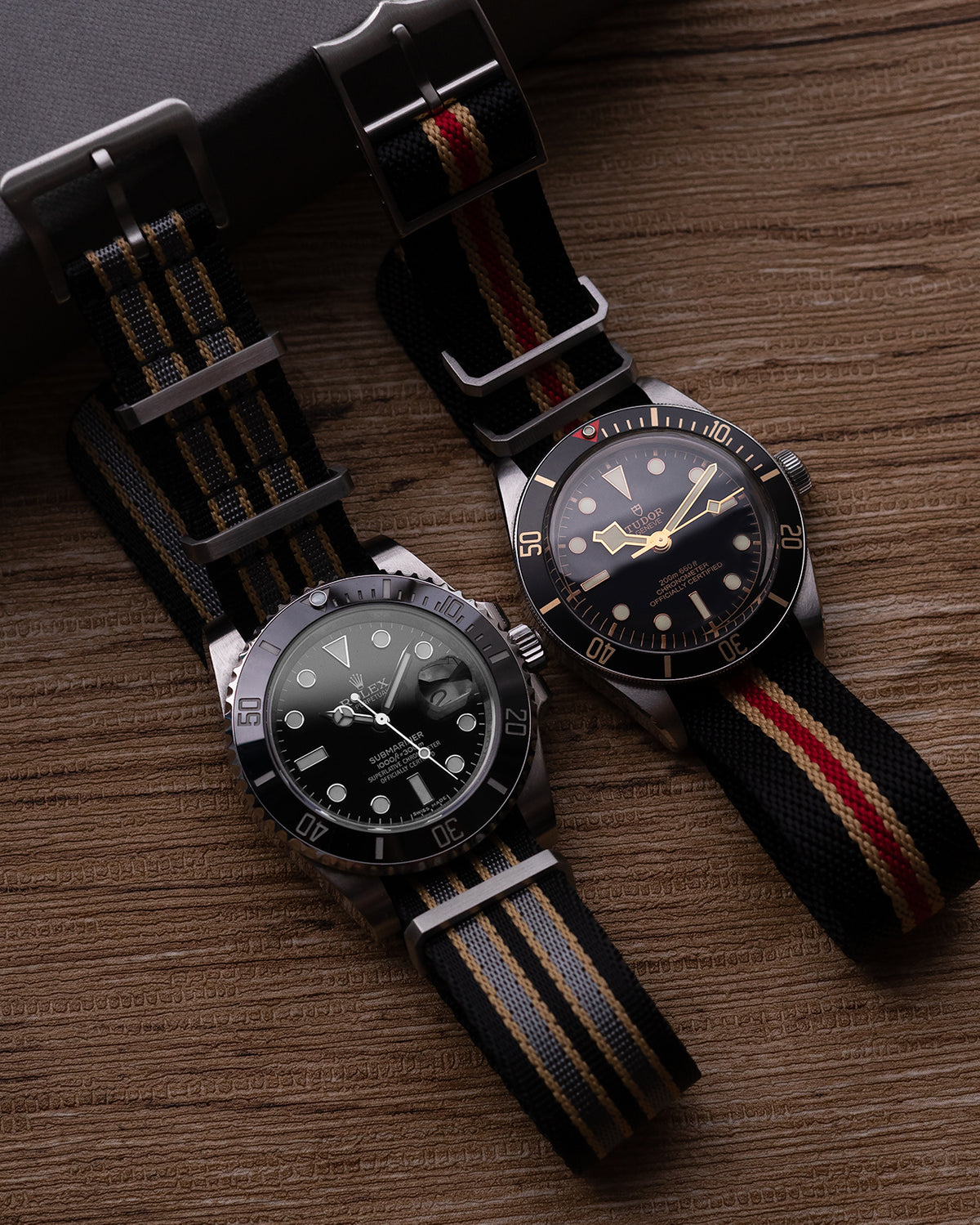 Blackbay Adjustable II - Midnight Black with Red + Khaki Centerline