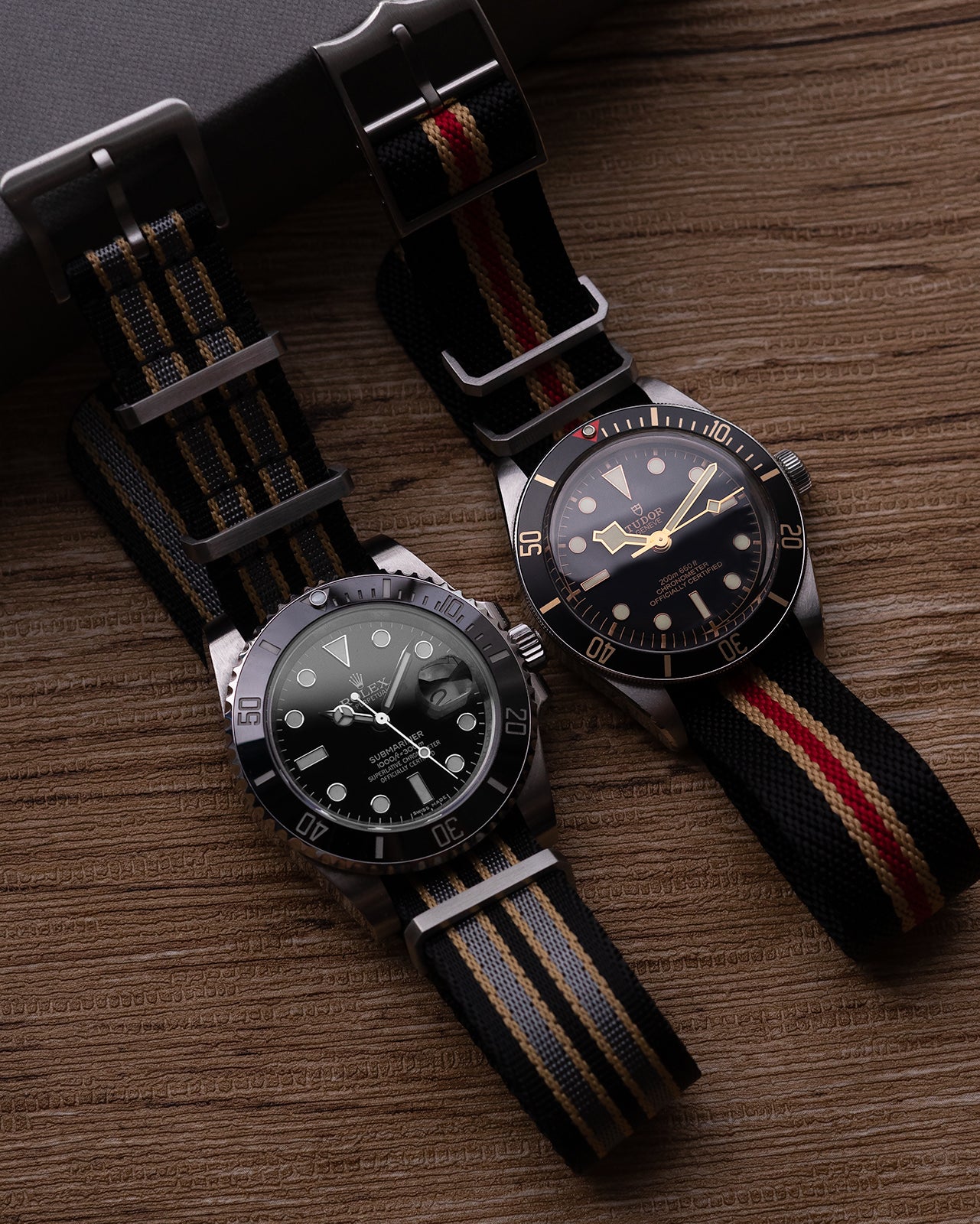 Blackbay Adjustable II - Midnight Black with Red + Khaki Centerline