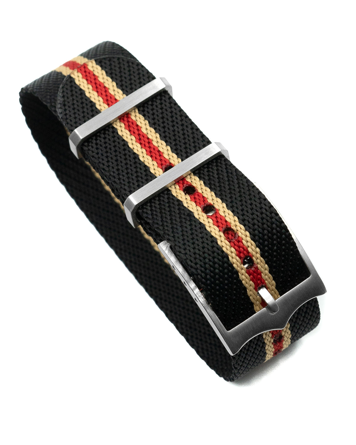 Blackbay Adjustable II - Midnight Black with Red + Khaki Centerline