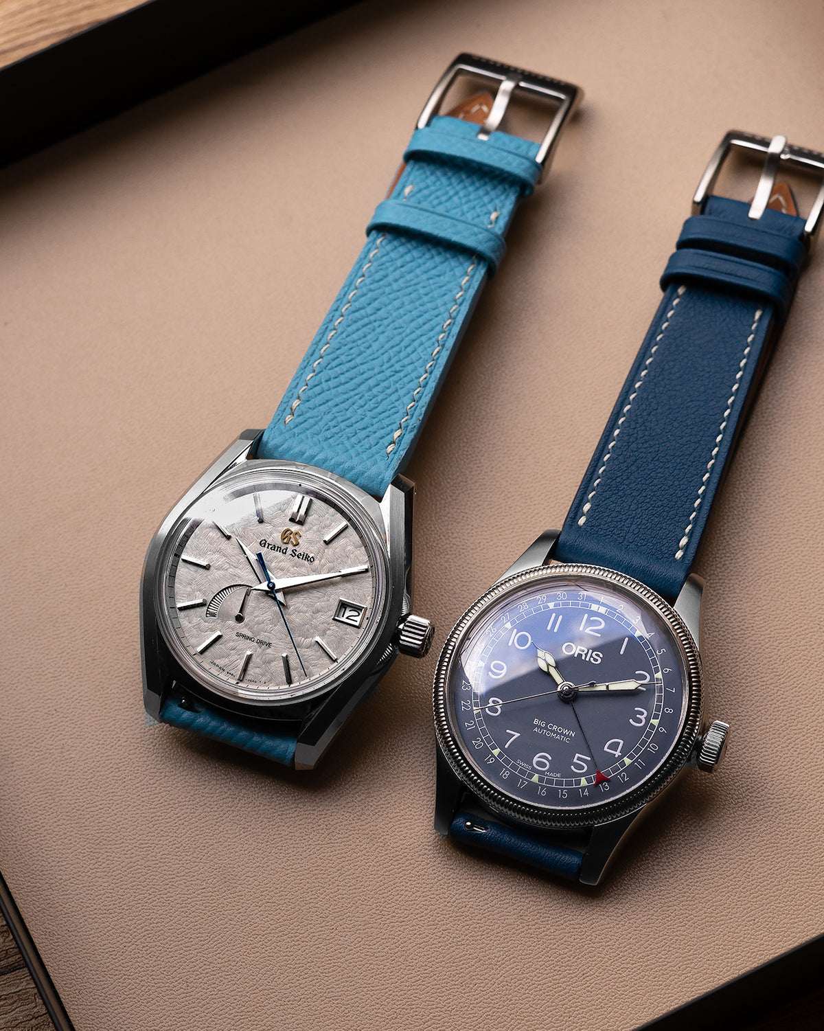 Epsom Leather Strap (Sky Blue)