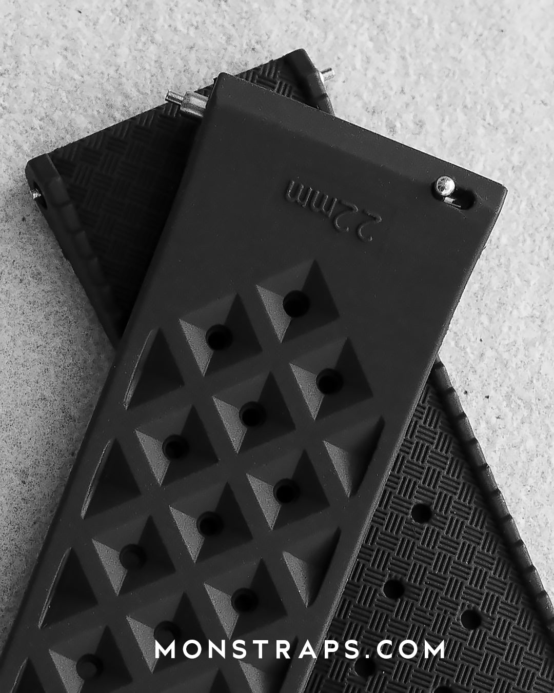 FKM RUBBER - &quot;TROPICAL&quot; VINTAGE STYLE STRAP (ORANGE)