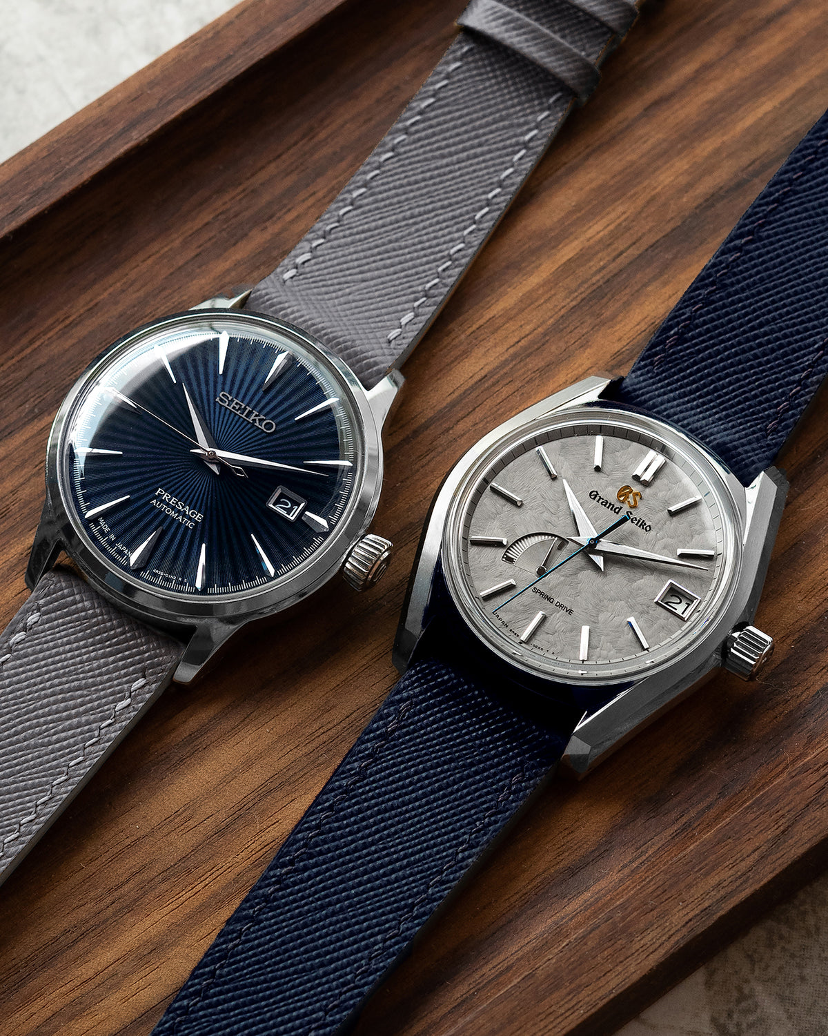 Saffiano Leather Strap (Navy)