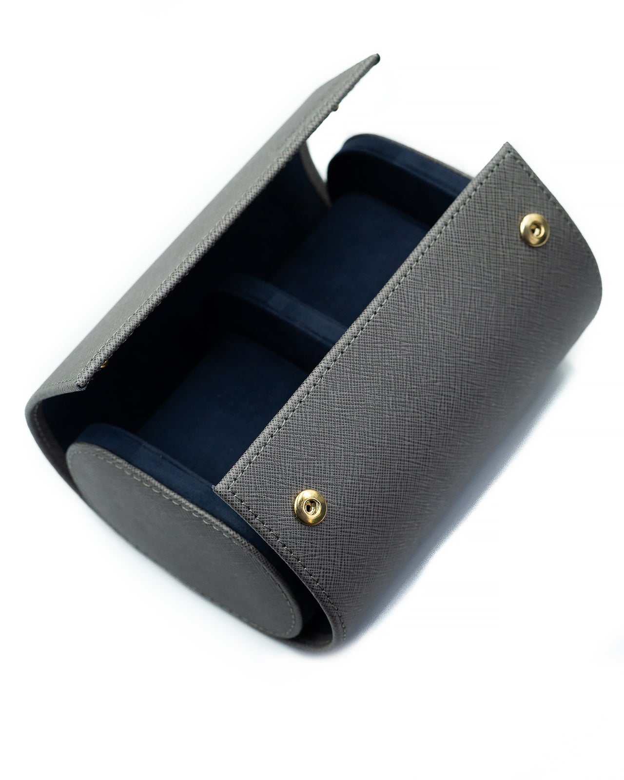 Black Epi Saffiano Leather Watch Roll – Tempomat Madrid