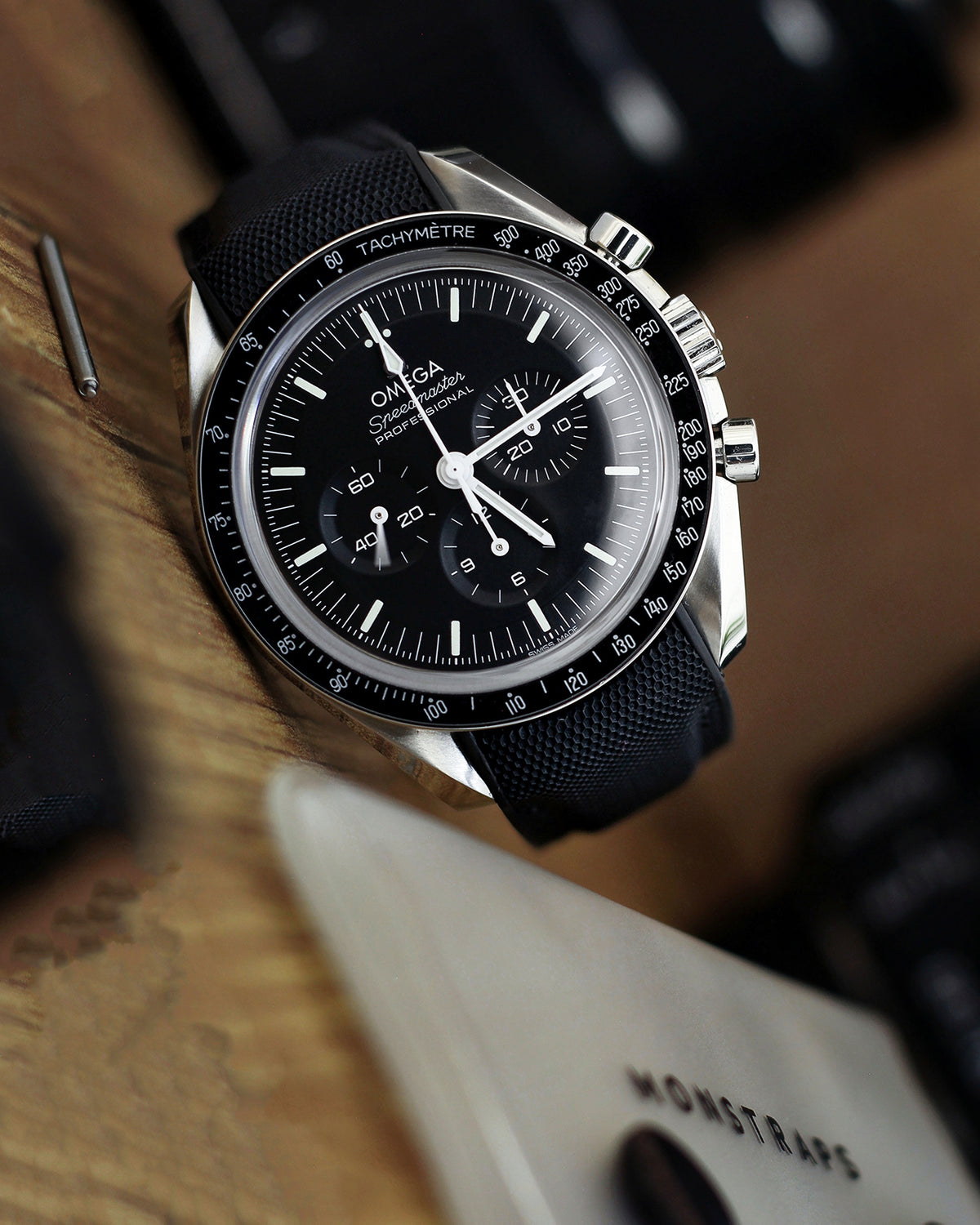 HYBRID RUBBER- FOR SPEEDMASTER (BLACK NYLON)