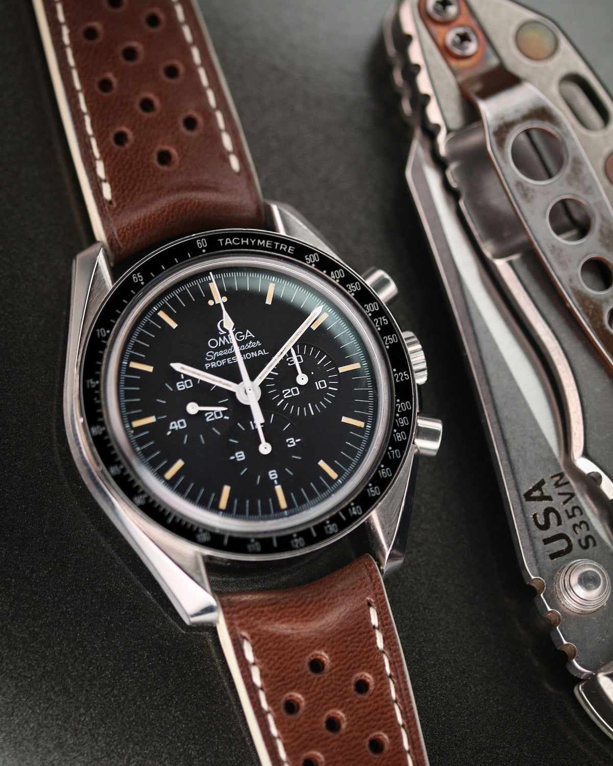 Rally Leather Strap (Chocolate)