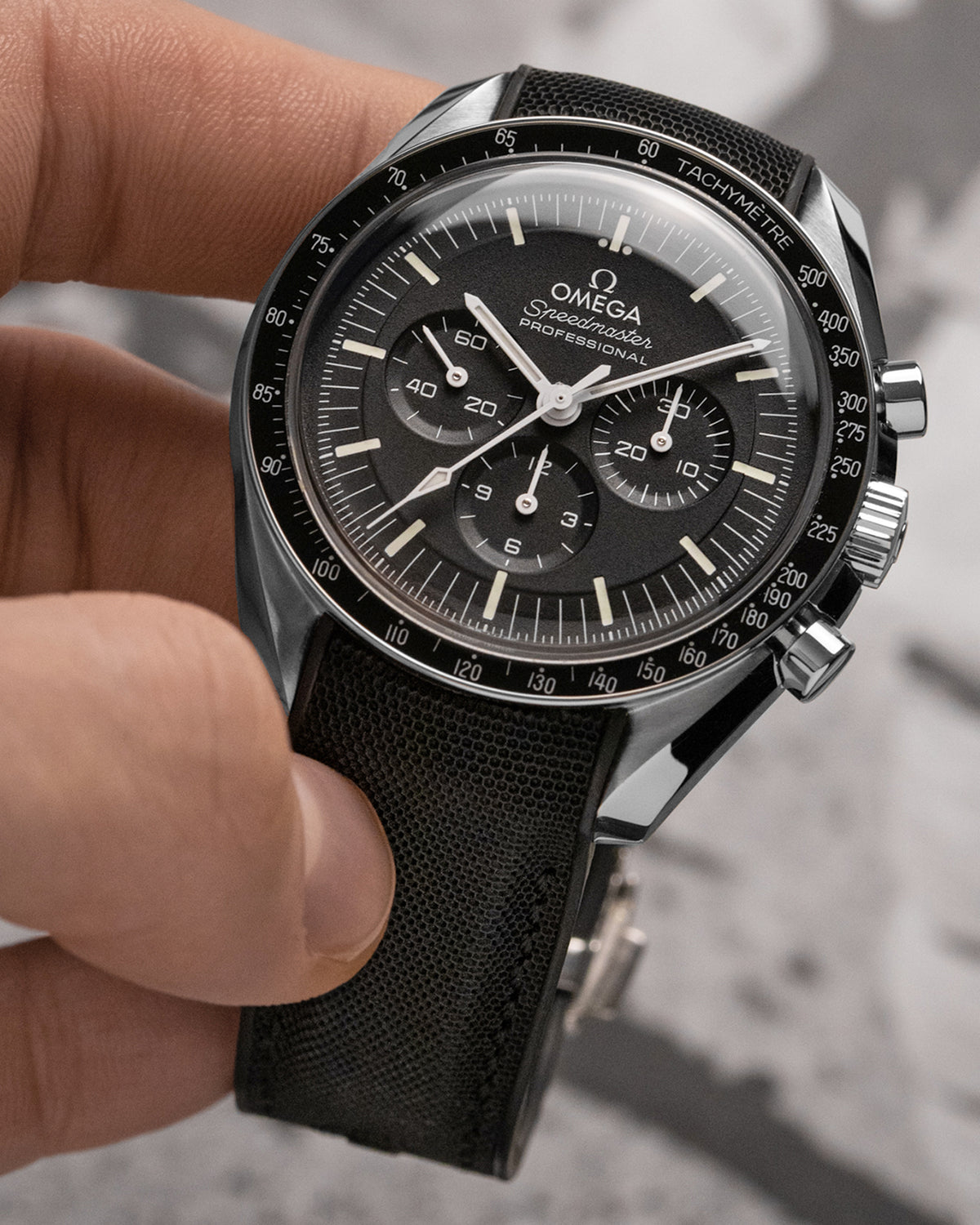 HYBRID RUBBER- FOR SPEEDMASTER (BLACK NYLON)