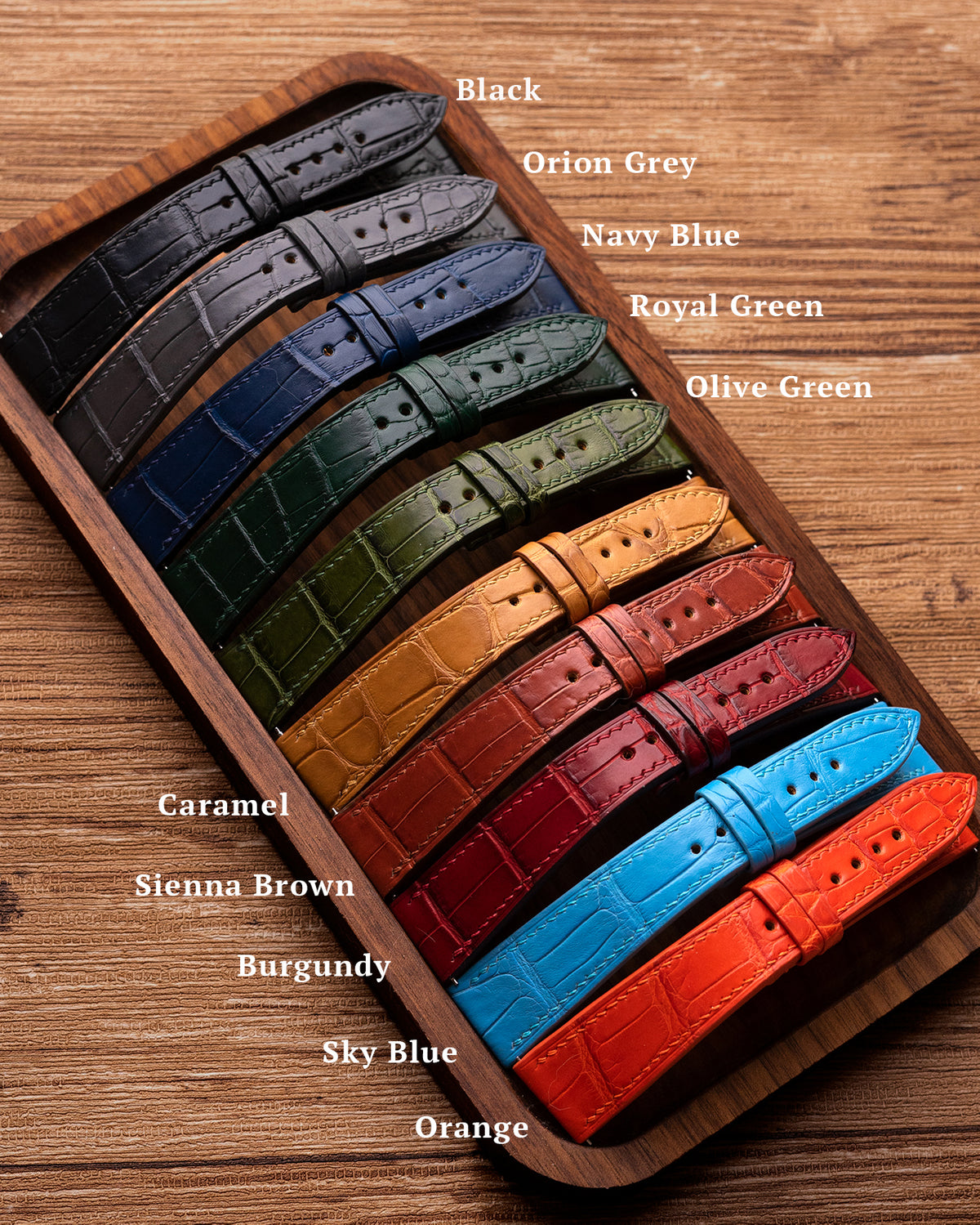 Custom - Alligator Leather Strap (Square Scales)