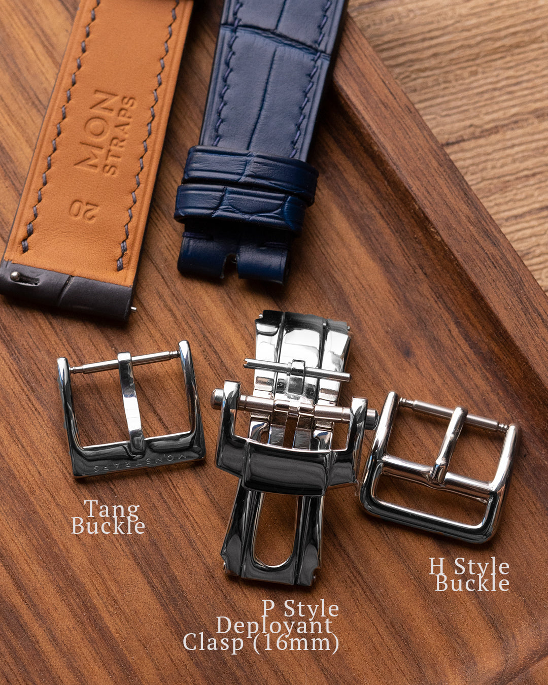 Cognac Brown Leather Watch Strap handmade Watch Band 16mm 